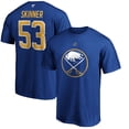 thumbnail image 1 of Men's Fanatics Jeff Skinner Royal Buffalo Sabres Authentic Stack Name & Number T-Shirt, 1 of 3