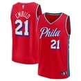 thumbnail image 1 of Men's Fanatics Joel Embiid Red Philadelphia 76ers Fast Break Replica Player Jersey - Statement Edition, 1 of 3