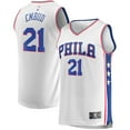 thumbnail image 1 of Men's Fanatics Joel Embiid White Philadelphia 76ers Replica Jersey - Association Edition, 1 of 3