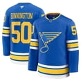 thumbnail image 1 of Men's Fanatics Jordan Binnington Blue St. Louis Blues Home Premium Player Jersey, 1 of 3