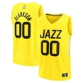 thumbnail image 1 of Men's Fanatics Jordan Clarkson Yellow Utah Jazz Fast Break Replica Jersey - Icon Edition, 1 of 3