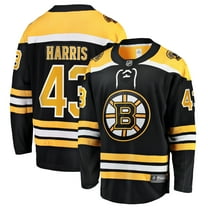 Men's Fanatics Jordan Harris Black Boston Bruins Home Breakaway Jersey
