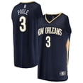thumbnail image 1 of Men's Fanatics Jordan Poole Navy New Orleans Pelicans Fast Break Replica Jersey - Icon Edition, 1 of 3