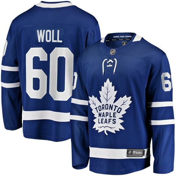 Men's Fanatics Joseph Woll Blue Toronto Maple Leafs Home Premier Breakaway Player Jersey