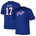 thumbnail image 1 of Men's Fanatics Josh Allen Royal Buffalo Bills Big & Tall Player Name & Number T-Shirt, 1 of 3