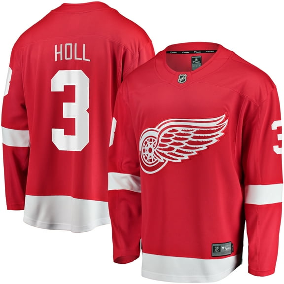 Men's Fanatics Justin Holl Red Detroit Red Wings Home Breakaway Jersey