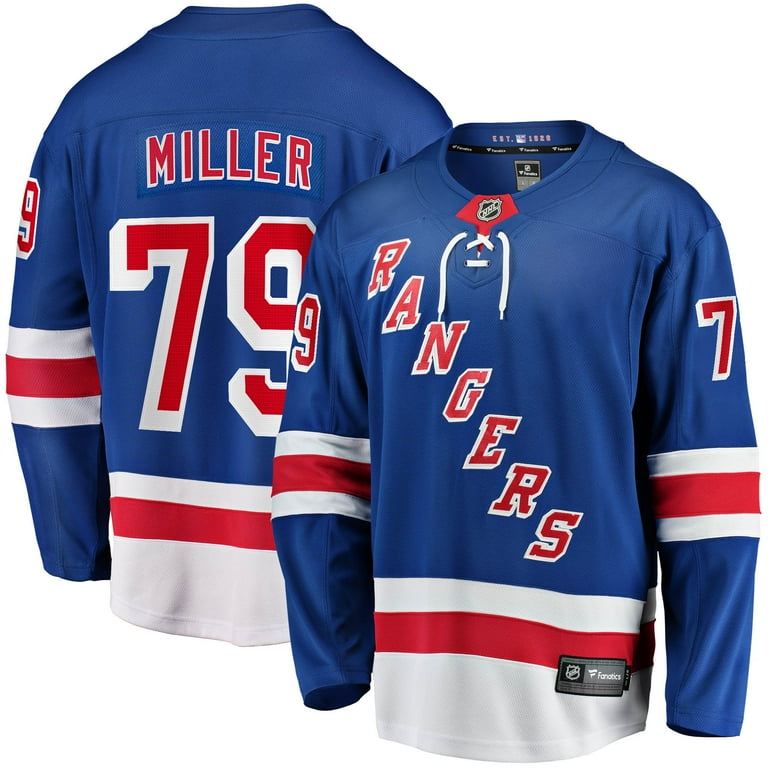 Men's Fanatics K'Andre Miller Blue New York Rangers Home Breakaway