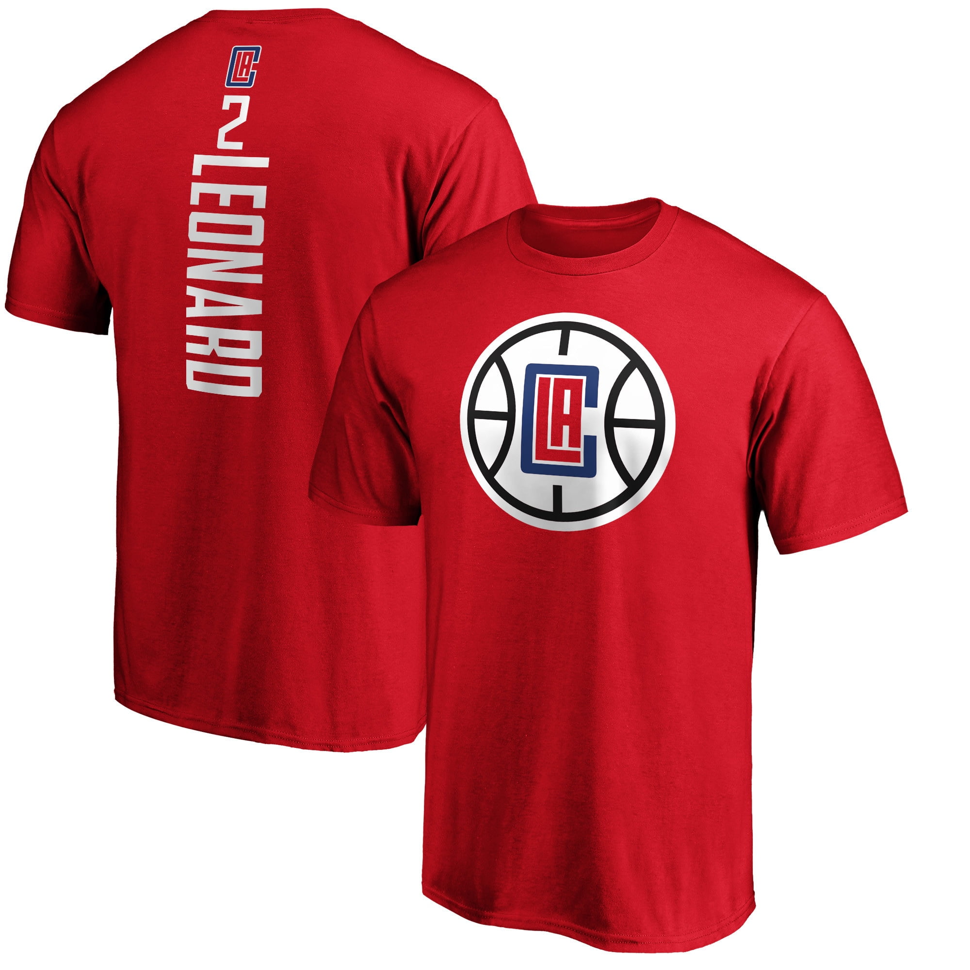 Men's Fanatics Kawhi Leonard Red LA Clippers Team Playmaker Name