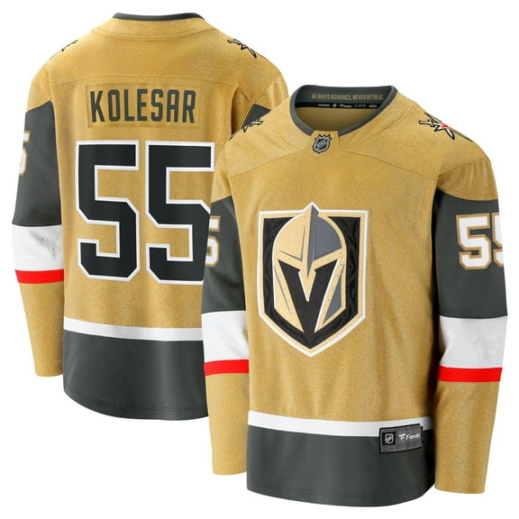 Men's Fanatics Keegan Kolesar Gold Vegas Golden Knights Home Breakaway Jersey