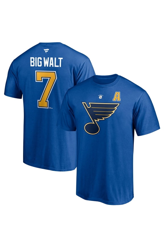 Men's Fanatics Keith Tkachuk Blue St. Louis Blues Authentic Stack Retired Player Nickname & Number T-Shirt