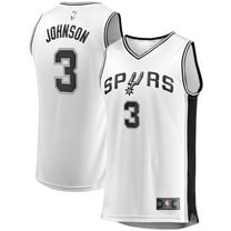 Men's Fanatics Keldon Johnson White San Antonio Spurs Fast Break Association Jersey