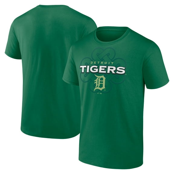 Men's Fanatics Kelly Green Detroit Tigers Celtic Luck T-Shirt