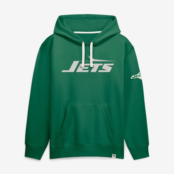 Men's Fanatics Kelly Green New York Jets New Horizons Heritage Pullover Hoodie