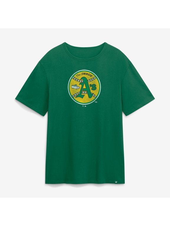 Men's Fanatics Kelly Green Oakland Athletics Vintage Logo Legacy T-Shirt