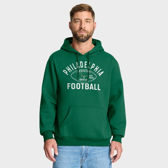 Men's Fanatics Kelly Green Philadelphia Eagles Fumblerooski Legacy Pullover Hoodie