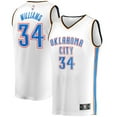 thumbnail image 1 of Men's Fanatics Kenrich Williams White Oklahoma City Thunder Fast Break Player Jersey - Association Edition, 1 of 3