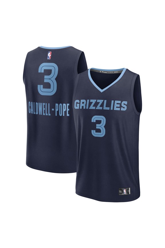 Men's Fanatics Kentavious Caldwell-Pope Navy Memphis Grizzlies Fast Break Replica Player Jersey - Icon Edition