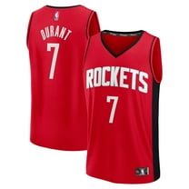 Men's Fanatics Kevin Durant Red Houston Rockets Fast Break Replica Player Jersey - Icon Edition
