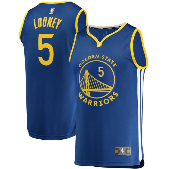 Men's Fanatics Kevon Looney Royal Golden State Warriors Fast Break Replica Player Team Jersey - Icon Edition