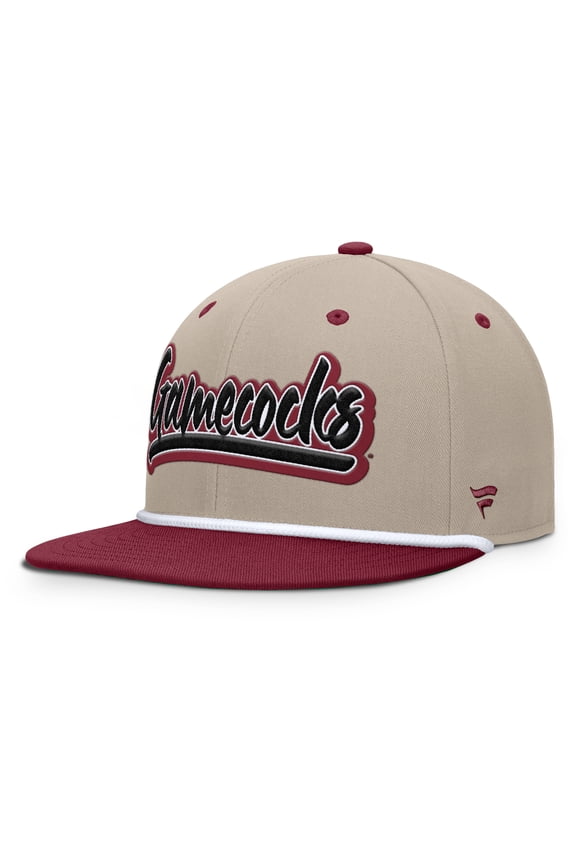 Men's Fanatics Khaki/Garnet South Carolina Gamecocks Colt Fitted Hat