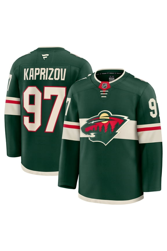Men's Fanatics Kirill Kaprizov Green Minnesota Wild Home Premium Jersey