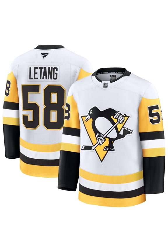 Men's Fanatics Kris Letang White Pittsburgh Penguins  Premium Jersey