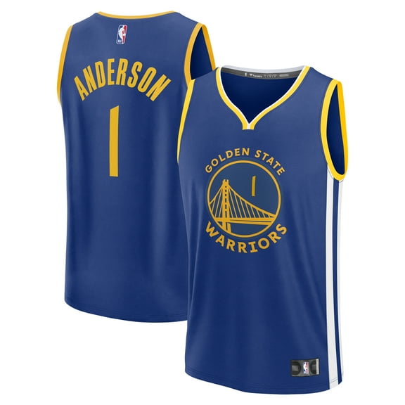 Men's Fanatics Kyle Anderson Royal Golden State Warriors Fast Break Replica Player Jersey - Icon Edition