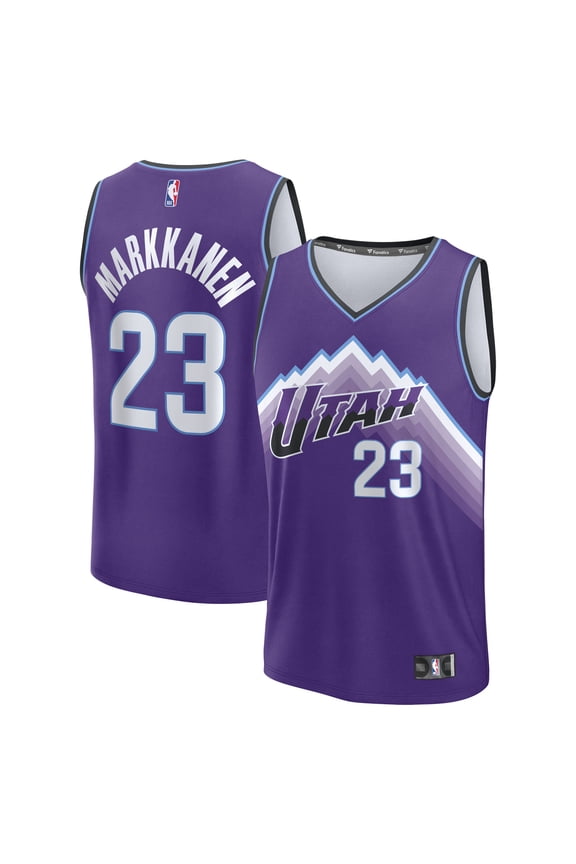 Men's Fanatics Lauri Markkanen Purple Utah Jazz Fast Break Replica Jersey - Icon Edition