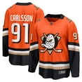 thumbnail image 1 of Men's Fanatics Leo Carlsson Orange Anaheim Ducks Home Breakaway Jersey, 1 of 2