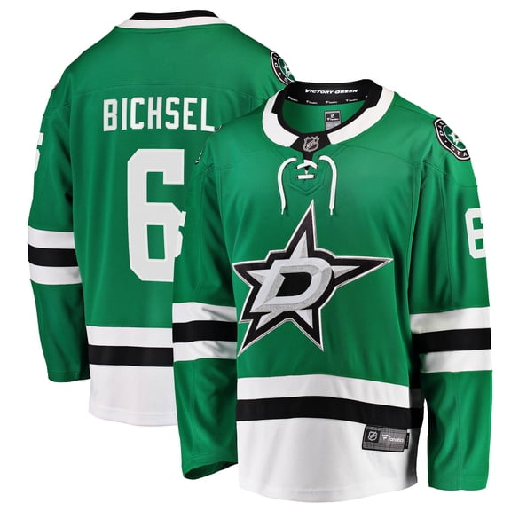 Men's Fanatics Lian Bichsel Kelly Green Dallas Stars Home Breakaway Jersey