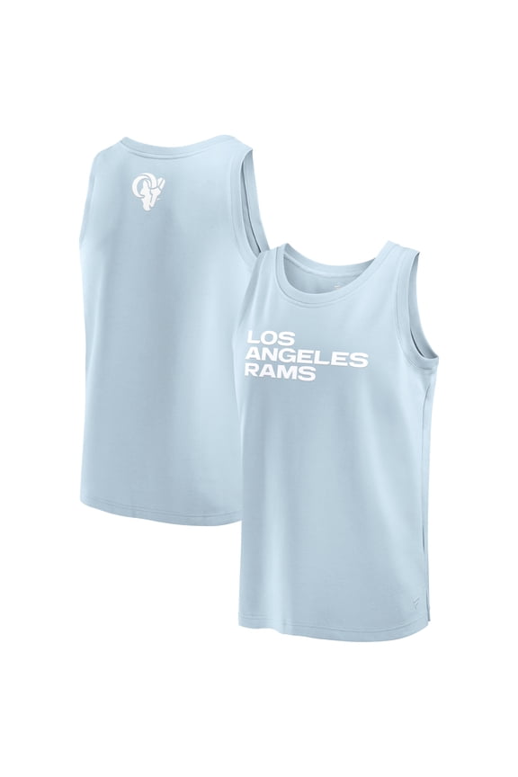Men's Fanatics Light Blue Los Angeles Rams Elements Tank Top