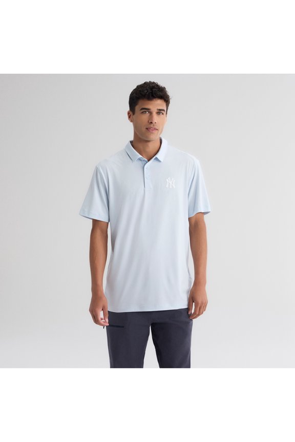 Men's Fanatics Light Blue New York Yankees Clutch Polo