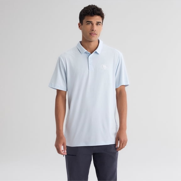 Men's Fanatics Light Blue San Francisco 49ers Clutch Polo