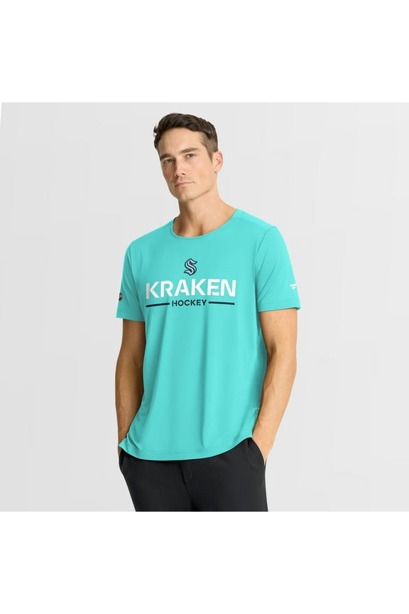 Men's Fanatics Light Blue Seattle Kraken Authentic Pro Rink Tech T-Shirt