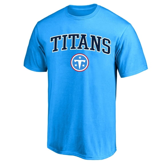 Men's Fanatics Light Blue Tennessee Titans Big & Tall Arch Over Logo T-Shirt