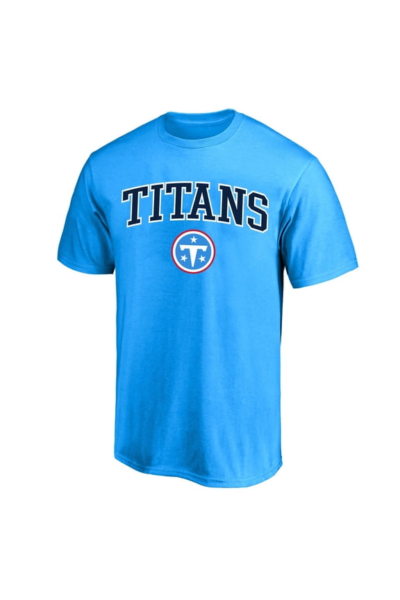 Men's Fanatics Light Blue Tennessee Titans Big & Tall Arch Over Logo T-Shirt