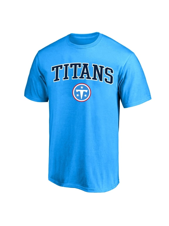 Men's Fanatics Light Blue Tennessee Titans Big & Tall Arch Over Logo T-Shirt