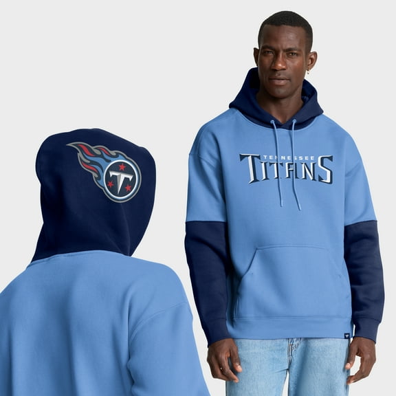 Men's Fanatics Light Blue Tennessee Titans Helmet Pullover Hoodie