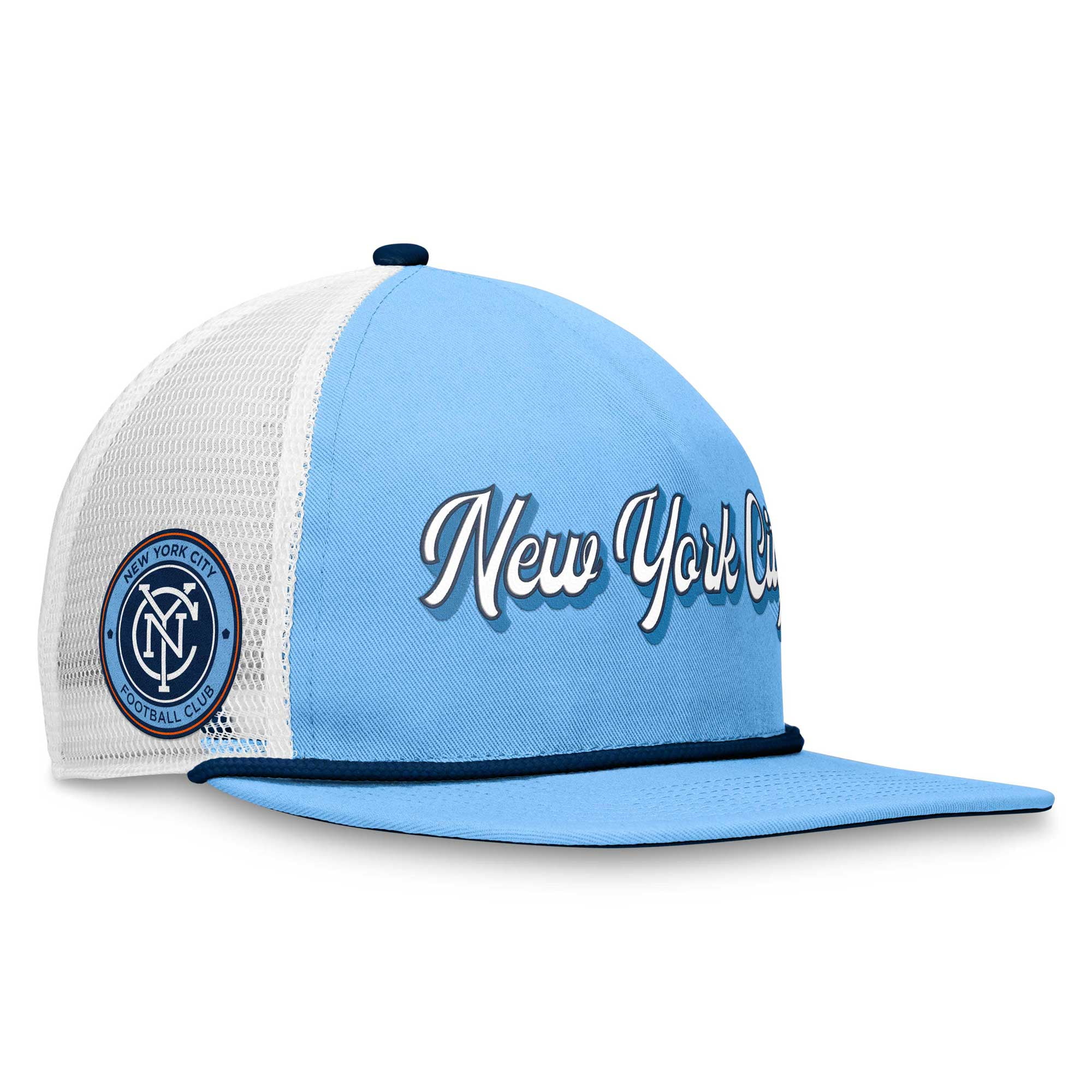 Men's Fanatics Light Blue/White New York City FC True Classic Golf Snapback Hat