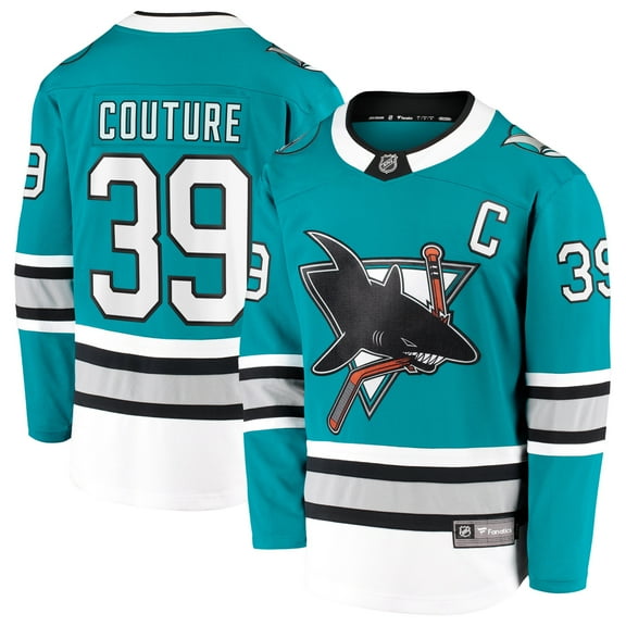 Men's Fanatics Logan Couture Teal San Jose Sharks  Breakaway Jersey