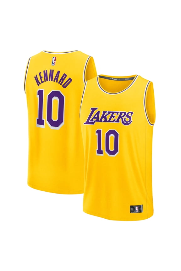 Men's Fanatics Luke Kennard Gold Los Angeles Lakers Fast Break Replica Jersey - Icon Edition