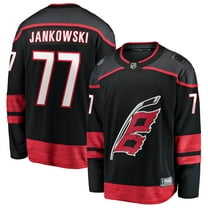 Men's Fanatics Mark Jankowski Black Carolina Hurricanes Home Breakaway Jersey
