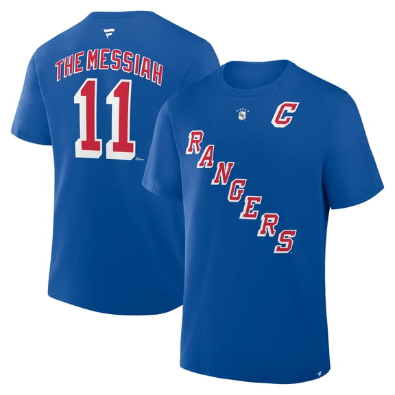 Men's Fanatics Mark Messier-Blue New York Rangers Retired Player Nickname T-Shirt