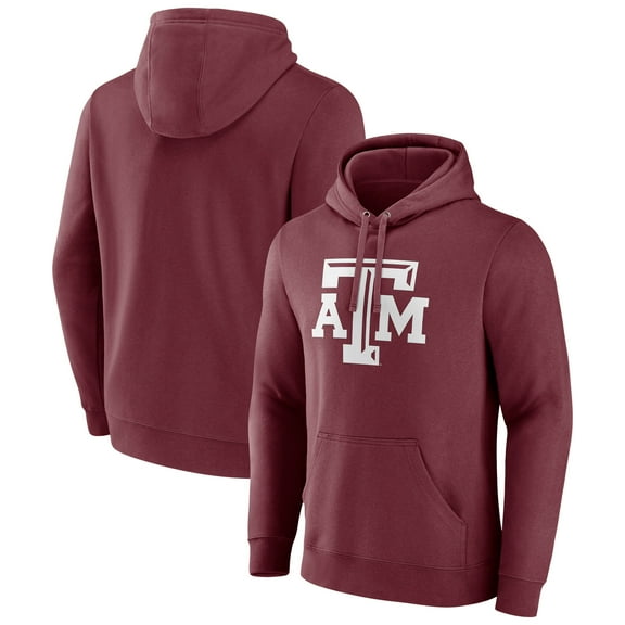 Men's Fanatics Maroon Texas A&M Aggies Applique Fleece Pullover Hoodie
