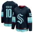 thumbnail image 1 of Men's Fanatics Matty Beniers Deep Sea Blue Seattle Kraken Premier Breakaway Player Jersey, 1 of 3