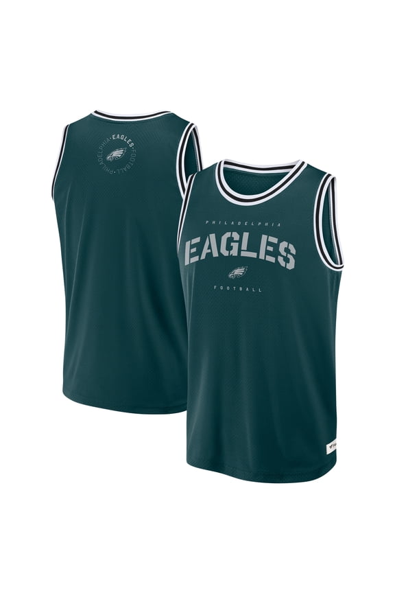 Men's Fanatics Midnight Green Philadelphia Eagles Elements Future Ground Jersey Tank Top