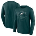thumbnail image 1 of Men's Fanatics Midnight Green Philadelphia Eagles Stat Sheet Long Sleeve T-Shirt, 1 of 3