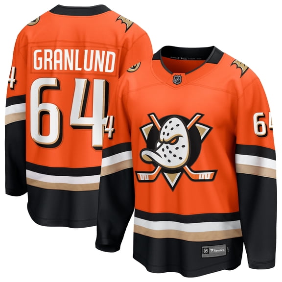 Men's Fanatics Mikael Granlund Orange Anaheim Ducks Home Breakaway Jersey