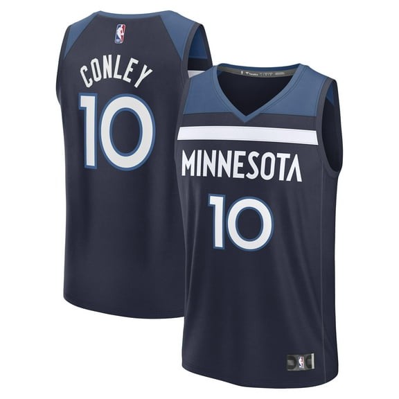 Men's Fanatics Mike Conley Navy Minnesota Timberwolves Fast Break Replica Player Jersey - Icon Edition