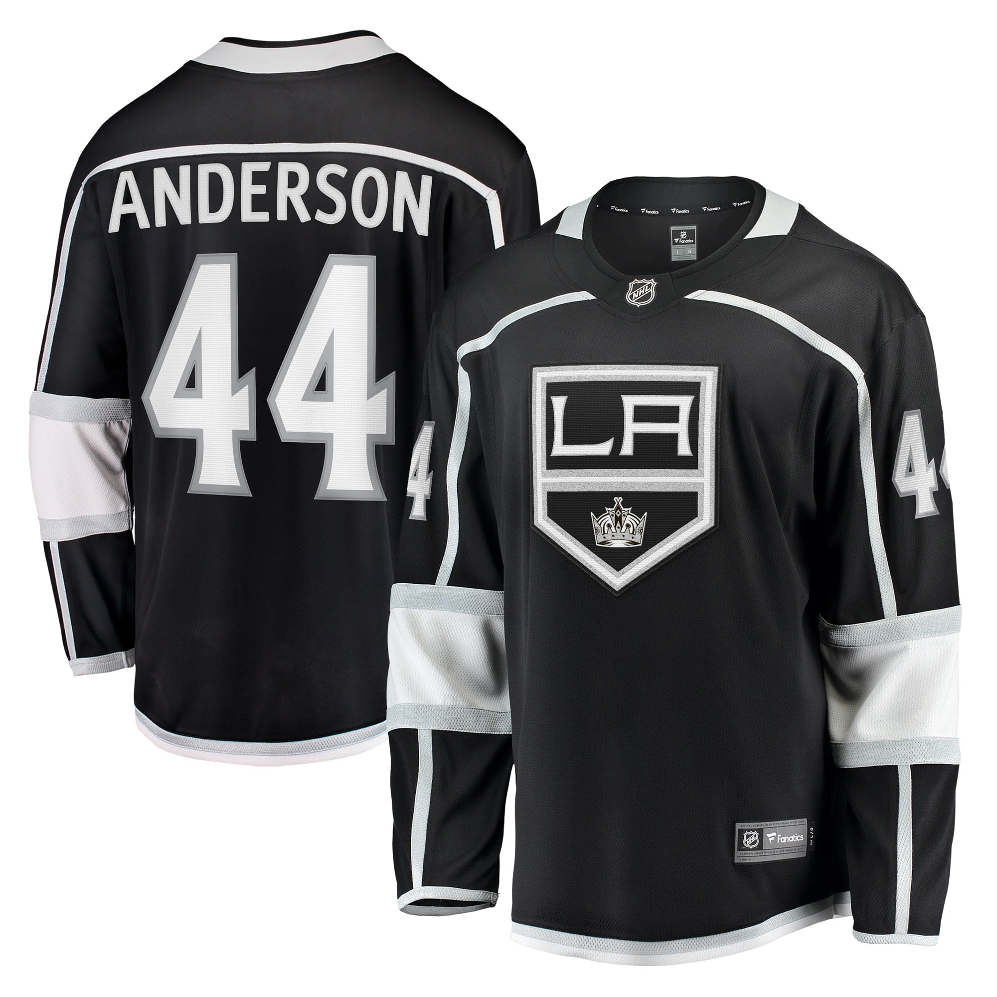 Men's Fanatics Quinton Byfield Black Los Angeles Kings Home Team